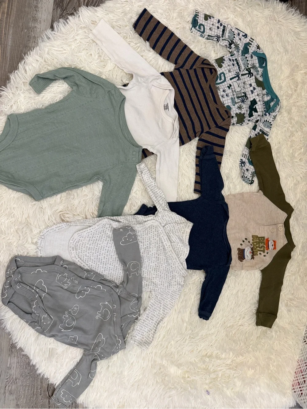 Mixed Baby Onesies and Rompers Bundle - Multicolor